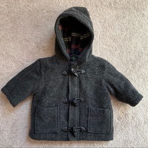 Boy’s Pea Winter Coat Charcoal Jacket 6-9 months
